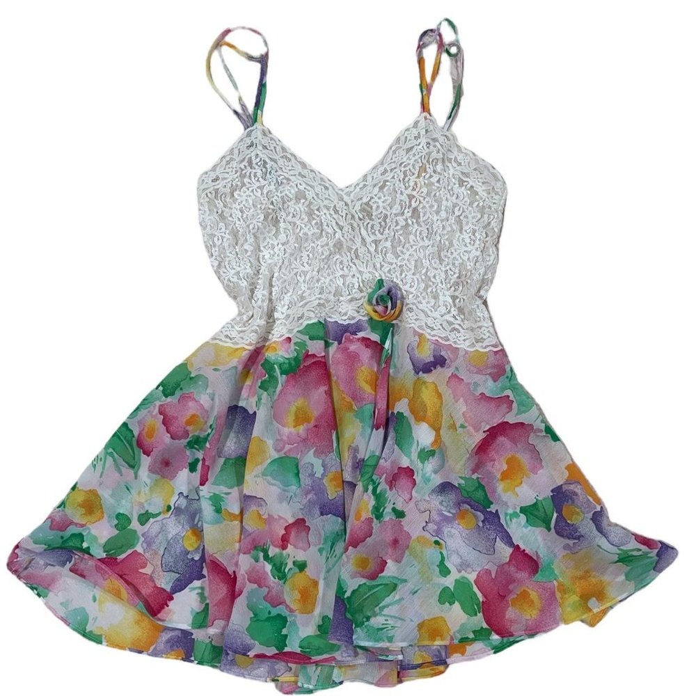 Vintage Victoria's Secret Floral and Lace Sleepwear